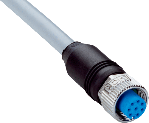 Picture of Andurikaabel PVC + pesa otse, A-coded, varjestatud, (30m+M12 8-pin), SICK 