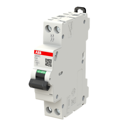 Picture of Moodulkaitselüliti S200, 2P, 6A, C, 6kA, 1mod, ABB