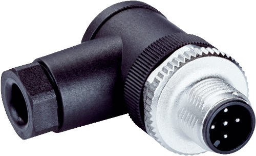 Picture of Anduripistik M12 5-pin, 90°, A-coded, kruviklemm, kaablile 3...6.5mm, SICK 