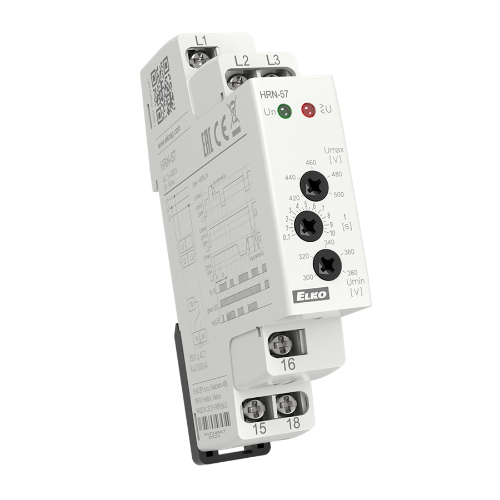 Picture of Pingekontrollirelee HRN-57, 3F faasi kadu/min/max. 1CO, 3x400V, Elko 