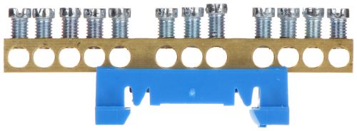 Picture of Neutraaliklemm N12, sinine, 12x16mm², messing, IP00, Morek 