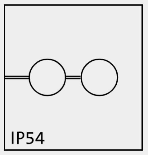 Picture of Poolitatav läbiviik kummist 2x5mm kaablile IP54 hall ICOTEK 