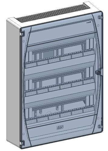 Picture of Pinnapealne moodulkilp Gold-P, 54m(3x18), IP40, läbipaistev ,PE/N latiga, IDE 