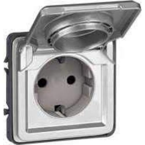 Picture of Pistikupesa 1-ne, metall, süv. IP55, IK10, Soliroc, Legrand 