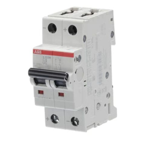 Picture of Moodulkaitselüliti S200M, 2P, 6A, C, 10kA, UC, ABB 