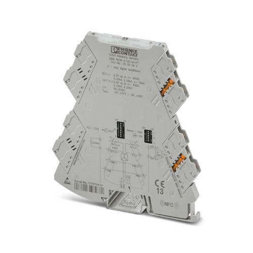 Picture of Signaalimuundur MCR, sisend: U, I väljund: U, I, programmeeritav (DIP switch, NFC), vedrukl. Phoenix