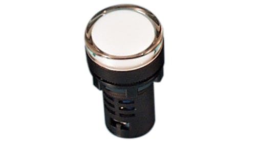 Picture of Signaaltuli AD22,  LED, VALGE, 230VAC, ava22mm, IP65, DELIXI 