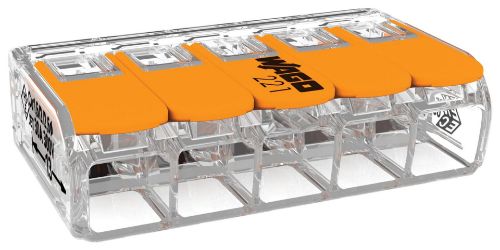 Picture of Ühendusklemm WAGO 5x0.5-6.0 mm² avatav, peen.-, jämekiud ja plank juhtmele Cu 