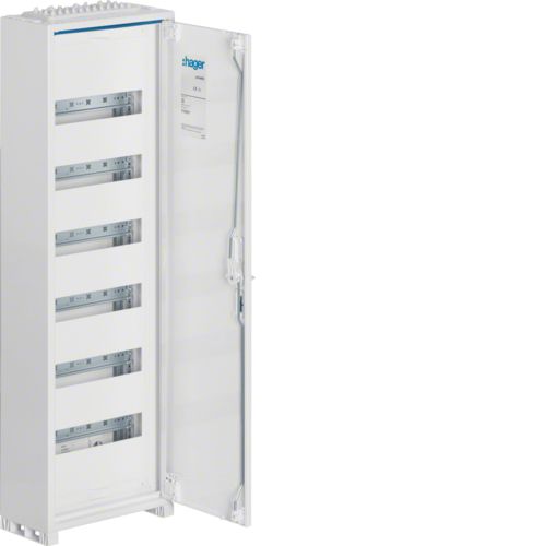 Picture of Moodulkilp FWB, pinnapealne, 72m(6x12), IP44, valge, N/PE komplektis, 950x300x160mm, Hager 