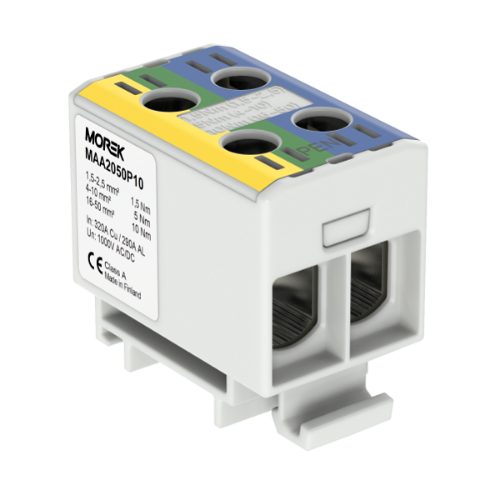 Picture of Riviklemm OTL-PEN50, ko/ro sinine, 2xAl/Cu 1.5-50mm², 1000V, Morek 