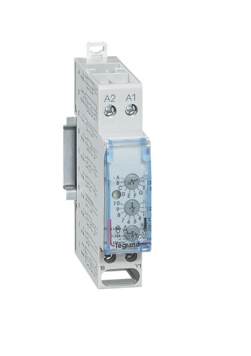 Picture of Moodulaegrelee LEXIC, 9 funktsiooni, 1CO, 0.1s-100h, 12-240VAC/DC, Legrand 