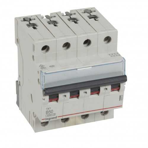 Picture of Moodulkaitselüliti TX3, 4P, 50A, B, 6kA, Legrand 