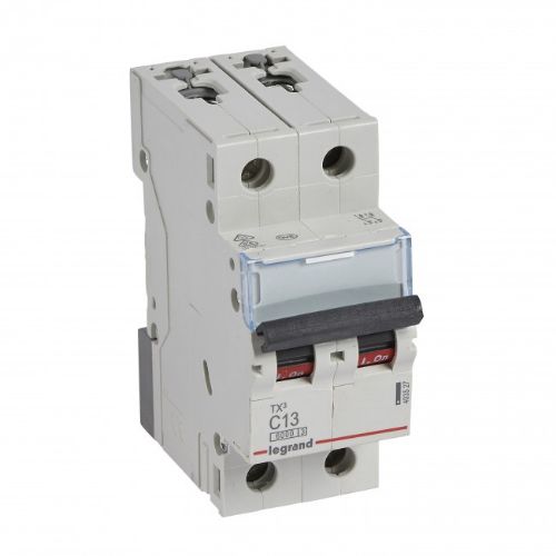 Picture of Moodulkaitselüliti TX3, 2P, 13A, C, 6kA, Legrand 