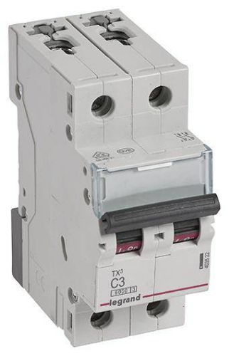 Picture of Moodulkaitselüliti TX3, 2P, 3A, C, 6kA, Legrand 