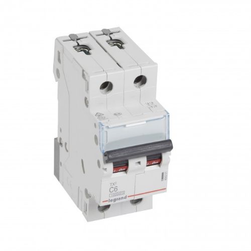 Picture of Moodulkaitselüliti TX3, 2P, 6A, C, 10kA, Legrand 