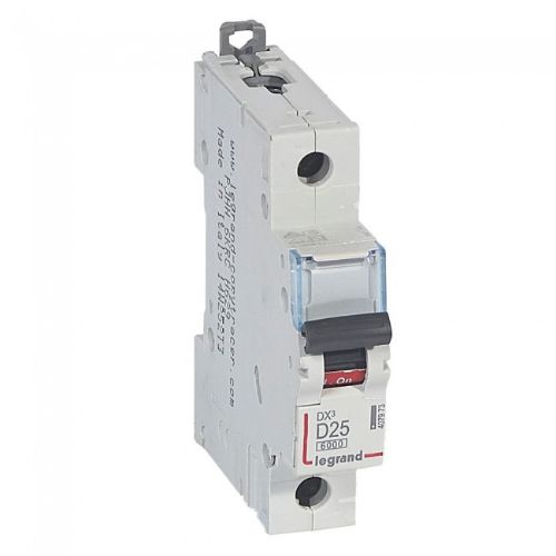 Picture of Moodulkaitselüliti DX3, 1P, 25A, D, 6kA/10kA, Legrand 