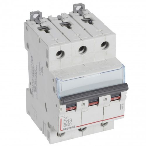 Picture of Moodulkaitselüliti DX3, 3P, 13A, D, 6kA/10kA, Legrand 