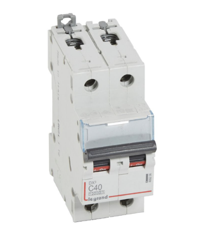 Picture of Moodulkaitselüliti DX3, 2P, 40A, C, 10kA, Legrand 