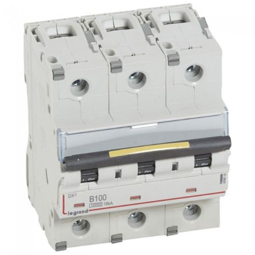 Picture of Moodulkaitselüliti DX3, 3P, 100A, B, 10kA/16kA, 4.5mod, Legrand 