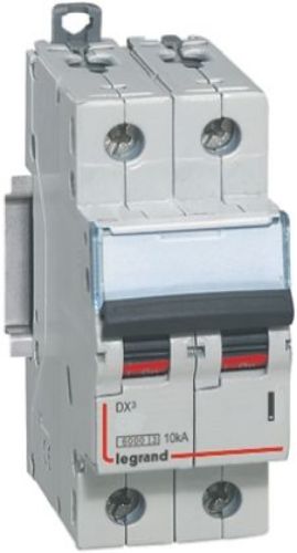 Picture of Moodulkaitselüliti DX3, 2P, 6A, C, 16kA, 12-500VDC, Legrand 