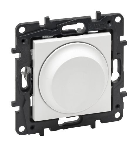Picture of Dimmer pöördnupuga, 5-300W universaal, valge matt, kruvikl., süv. NILOE STEP, LEGRAND 