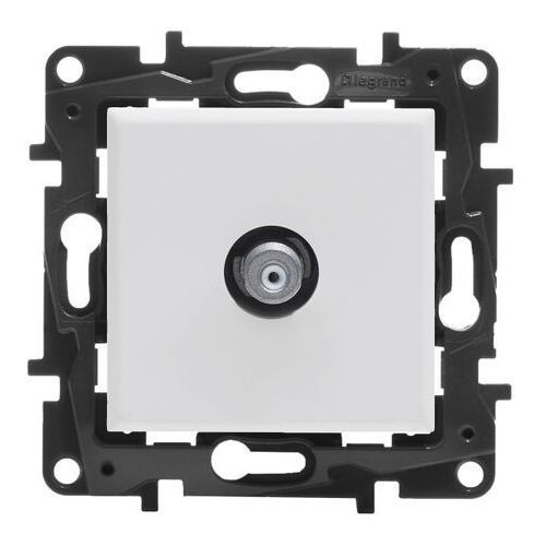 Picture of Antennipesa TV kattega, F-type, lõpp, valge matt, süv. NILOE STEP, LEGRAND 