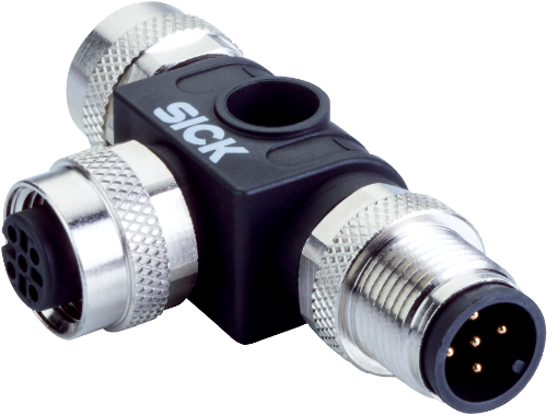 Picture of Jagur - sisse pistik M12 5-pin, välja pesa 2 x M12 5-pin, A-coded, SICK