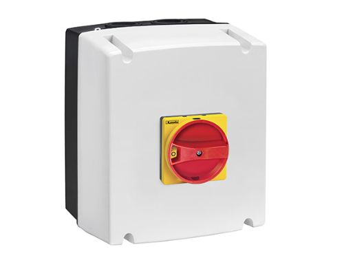 Picture of Turvalüliti karbis GAZ, 3P, 40A, 1000VDC,  IP65, avad (pikk.k) 2xPG16/M25 või PG29/M32, Lovato 