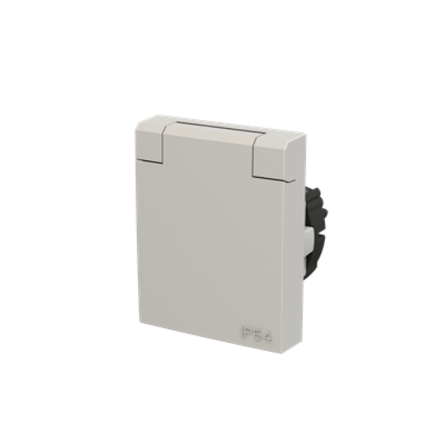 Picture of Kilbipesa 16A 2P+E 250VAC IP54 IK08 hall, kruviklemm, lapselukuga, schuko, ABB