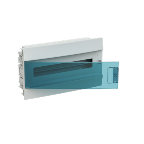 Picture of Süvistatav moodulkilp Mistral 18m . läbipaistva uksega IP41 PE/N latiga, ava 232x422x79mm, ABB 