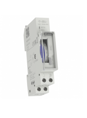 Picture of Programmkell ATS-1DR, mehaaniline, päeva, 1NO, 16A, aku 100h, 230VAC, ELKO 