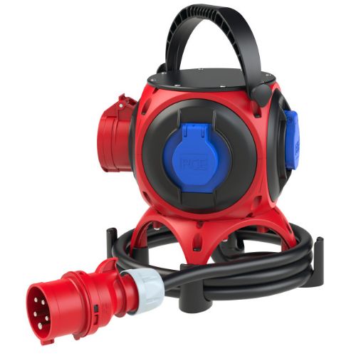 Picture of Vooluvõtukeskus 1x16A 5p, 3x230V, kaabel 16A 5p pistikuga, IP44, PEGASUS, PCE 