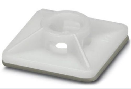 Picture of Juhtmesideme kinnitusalus TEIP 19x19mm laiusele 4mm valge (100tk) Phoenix 