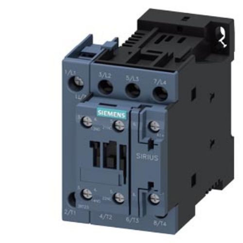 Picture of Kontaktor 4P 50A  AC1, 24VDC, 1NO+1NC, S0, Siemens 