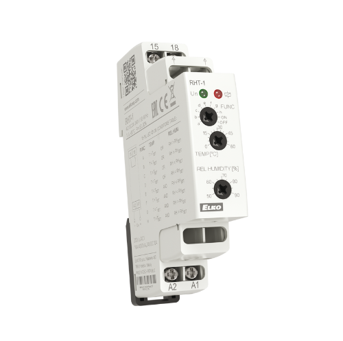 Picture of Hügro/termostaat RHT-1, 0 ...+60C, 50-90%, 1NO, 24-240VAC/DC, 1 moodul, Elko 