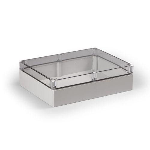 Picture of Polükarbonaatkarp Cubo D, 230x300x86mm, IP66/67, läbipaistva kaanega, sile sein, Ensto 