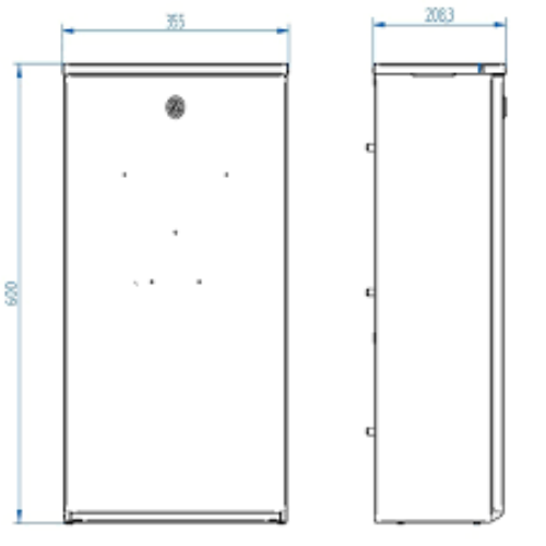 Picture of HELK1 kilbi korpus, 600x350x215mm, Harju Elekter 