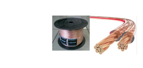 Picture of Kõlarikaabel PBA250 2x2.5 100m, läbipaistva isolatsiooniga,  punase triibuga 