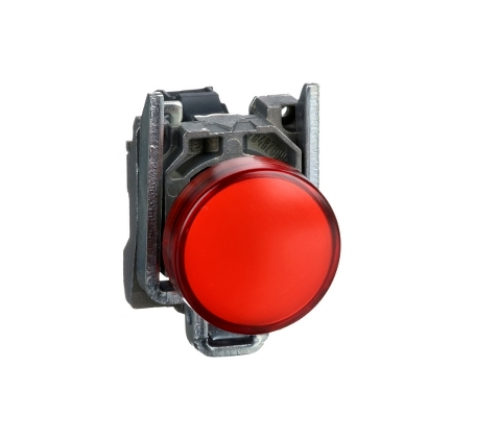 Picture of Signaaltuli XB4, PUNANE, 24VUC, adapter, metallist, Schneider 