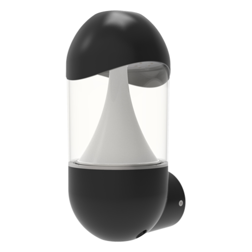 Picture of Seinavalgusti Leo 8W/830-40 450lm IP65 IK06 Must Ansell