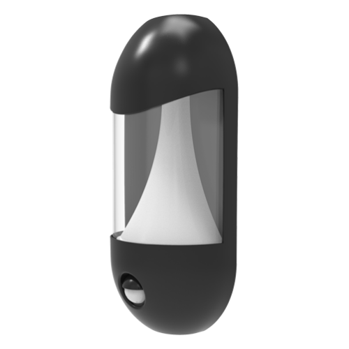 Picture of Seinavalgusti Leo 8W/830-40 330lm PIR IP65 IK08 Must Ansell