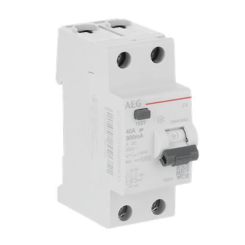 Picture of Rikkevoolukaitse EXI, 2P, 40A, 300mA, A, AEG 