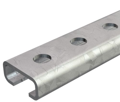 Picture of Profiillatt 2062 L 2M FT 27x12.5mm perfor. ava laius 12mm 2m/tk kuumtsink, OBO 