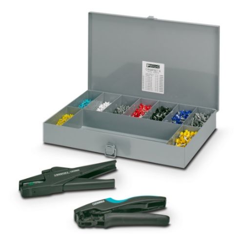 Picture of Tööriista komplekt 0.25-6mm2 (hülsid, juhtmepuhastaja,hülsipress) Phoe  