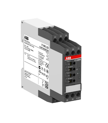 Picture of Aegrelee CT-MXS, 5 funktsiooni, 2CO, 0.05s-300h, 24-48VDC/24-240VAC, ABB 