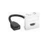Picture of HDMI pesa MTS-HD F RW1 tagant kaabliga, mustjashall, RAL7021, Rapid 45, OBO 