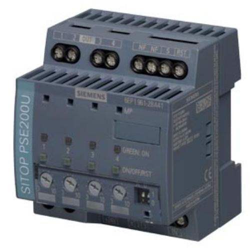 Picture of SITOP PSE200U 10 A Selectivity module 4-channel input: 24 V DC/40 A output: 24 V DC/4x 10 A Lev 