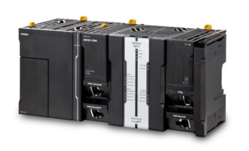 Picture of Sysmac NX7 CPU with Time Series Data Collection, 80MB memory, built-in EtherCAT, 128 servo axes, 