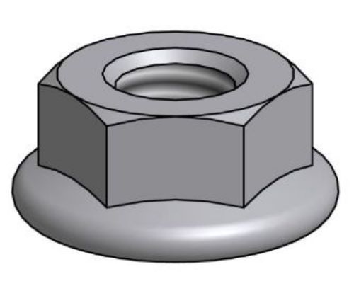 Picture of HEXAGON FLANGE NUT M8 DIN6923 A2 