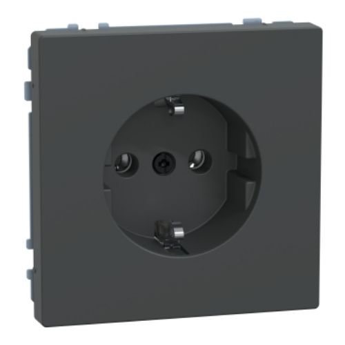 Picture of Pistikupesa 1-ne, maand.-ga, antratsiit, vedrukl. süv. IP20, System D-Life, MERTEN 